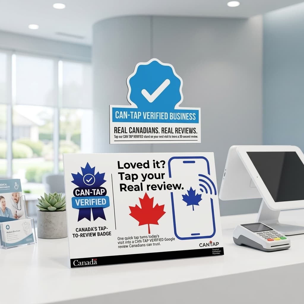 CAN-TAP Verified stand in a clinics setting